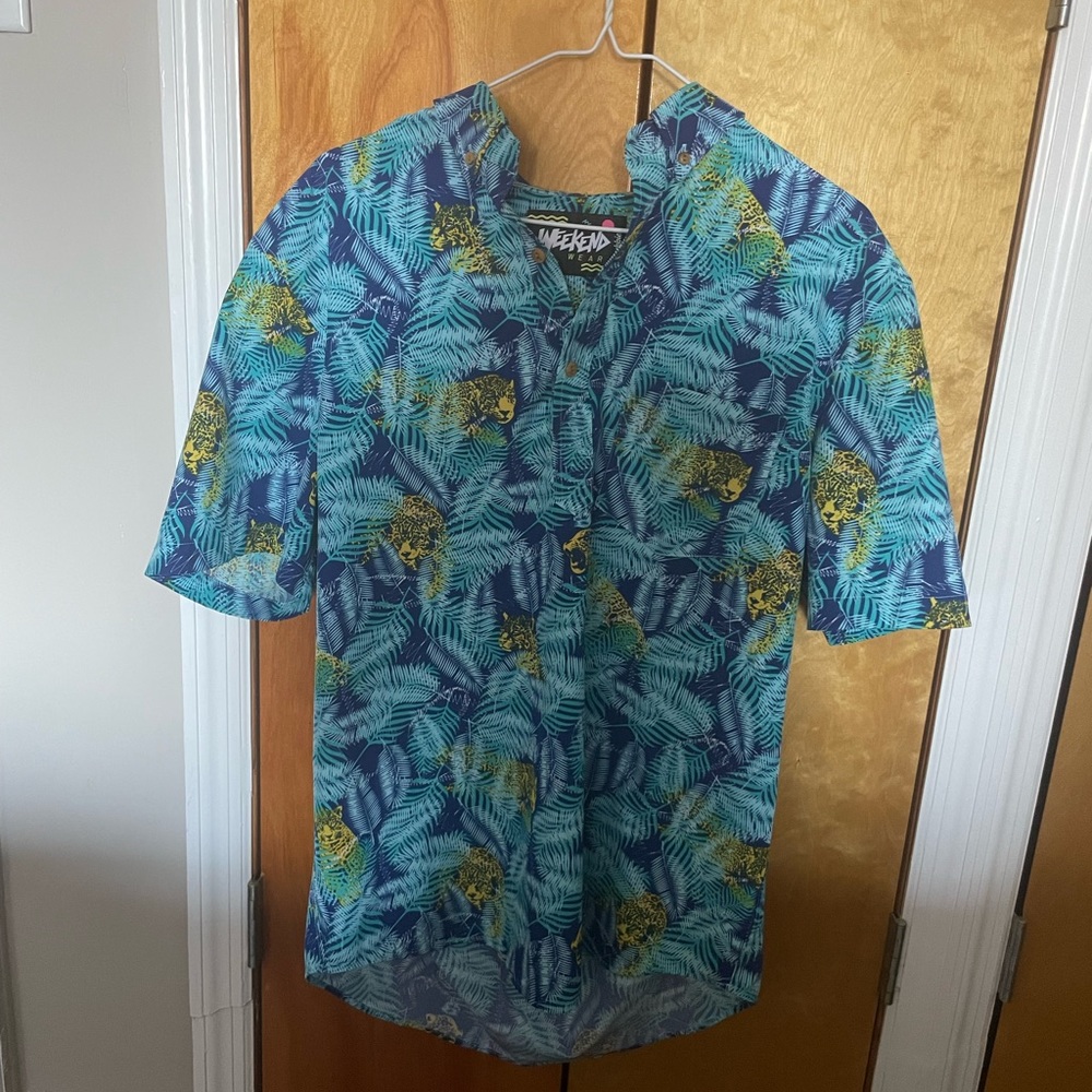 Chubbies leopard polo